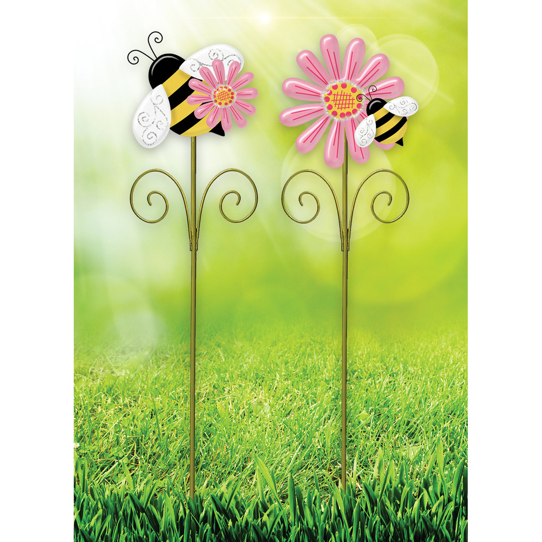 Mariel Weather Resistant Metal Animals Garden Stake Rosalind Wheeler