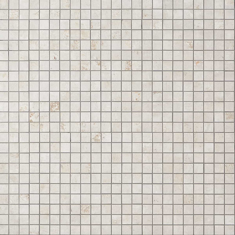 Portrait 1X1 Matte Porcelain Mosaic, Ivory
