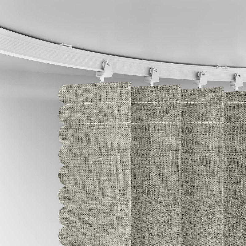 100% Blackout Accordion Room Divider Curtains - With Flexible Ceiling Track Total Privacy Sound Proof Curtains Suitable For Bedroom Patio Sliding Door(Grey, W100 X L84, 1 Pack)
