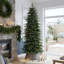 Sapin de Noël artificiel vert pré-éclairé avec lumières multicolores-129208521