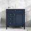Meuble-lavabo de 30 po avec lavabo supérieur, meuble-lavabo moderne avec 2 tiroirs et tiroir escamotable, meuble-lavabo simple-968004020