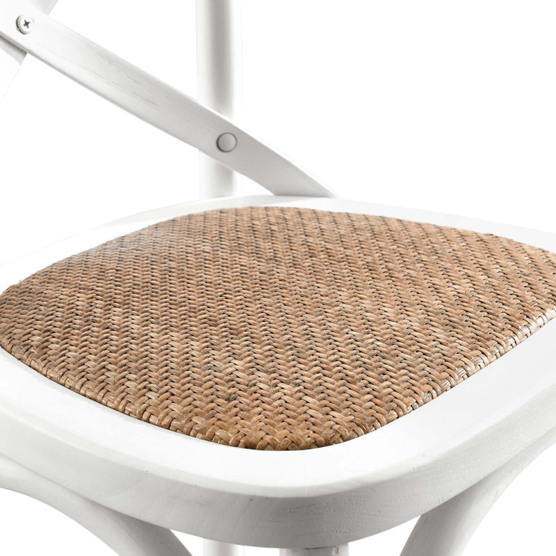Modway Gear Stool, Counter Stool (25.5" Seat Height), White