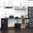 360° Rotating L-Shaped Corner Computer Desk With 3-Tier Storage Shelves, Modern Home Office Workstation, Space-Saving Design