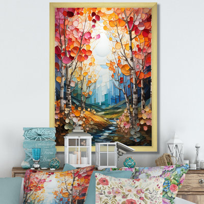Darrika Birch Woods Autumn Harmony II, reproduction d'art sur toile