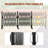 Aluminum Expandable Garden Fence, Portable Barricade Gate with Casters, Expansion Size 201×15.2×41 inches, Adjustable Flexible Fence Mobile Barricade Safety Barrier