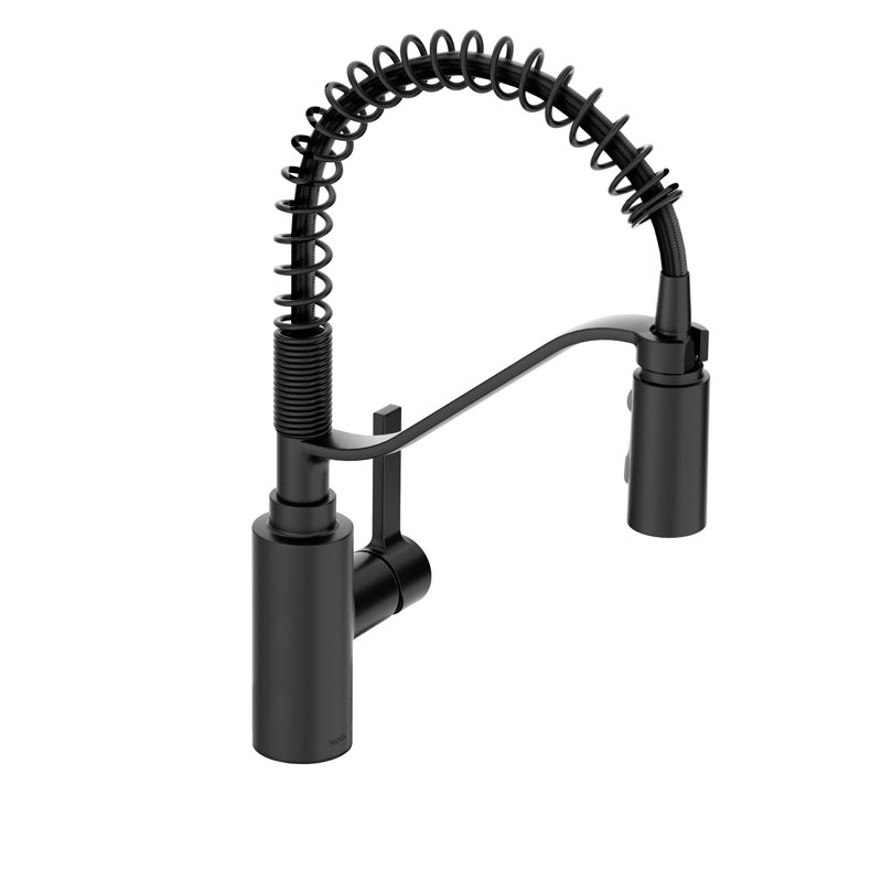Genta LX Pulldown Pre-Rinse Spring Kitchen Faucet with Power Boost, Matte Black