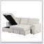 U_STYLE Canapé-lit modulaire rembourré avec sacs de rangement et 2 porte-gobelets sur les accoudoirs-1451040771