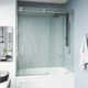 Elan E-Class 56-60" W x 66" H Sliding Frameless Tub Door with 3/8" Clear Glass