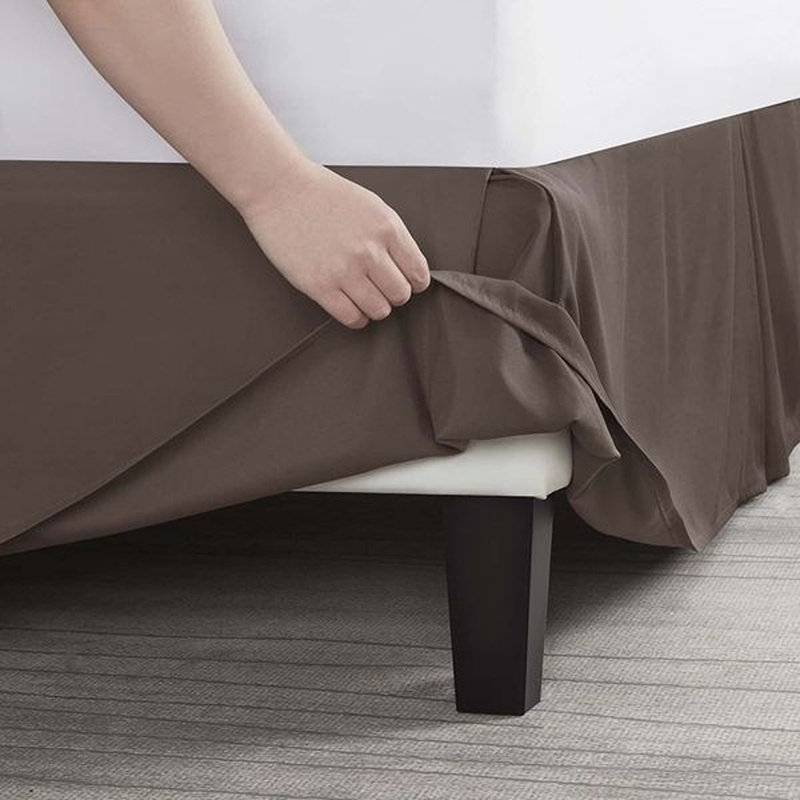 Luxury Pleated 14" Bed Skirt, Chocolate, Full