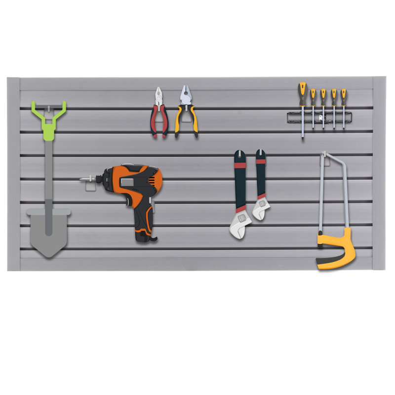 Système de panneaux et de crochets en PVC - Structure de qualité industrielle, H 23,62 po x l 47,24 po x P 1 po