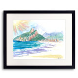 Beach Dreams Praia De Ipanema Rio De Janeiro Brazil Print by Martina Bleichner