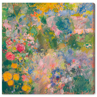 Vintage Flowers "Hues of Happiness I" Print