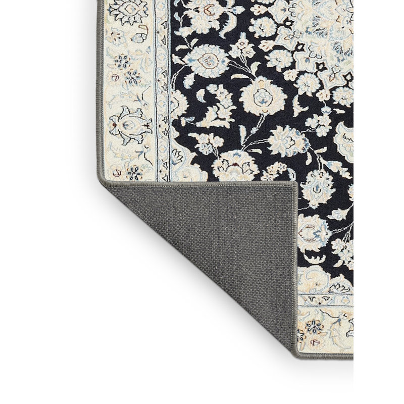 Tapis bleu / gris Deschamp, Rectangle 5 pi x 8 pi