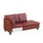 Faux Leather Sectional Sofa with Ottoman-2146897462