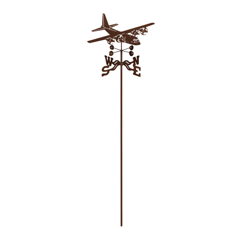 Girouette avion Wilmore C-130, Fixation de jardin