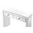 Caila Mirrored 2-Drawer Vanity with Solid Wood Legs