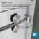 Kw02 66 In. W X 76 In. H Single Sliding Frameless Shower Door With 3/8 In. Clear Glass