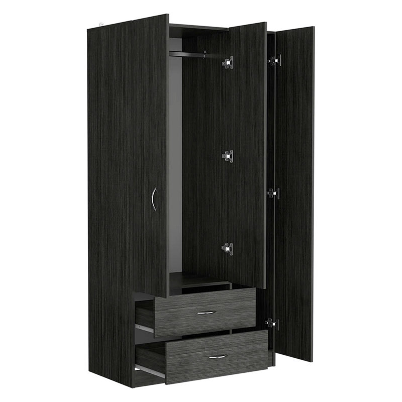 Armoire trois portes Clark, chambre, Multi-couleur