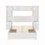 Lit plateforme en bois de pin avec tables de chevet tout-en-un-959450469