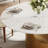 Drennen 59" Modern Round Dining Table Set With 6pcs Faux Leather Chairs-125375530