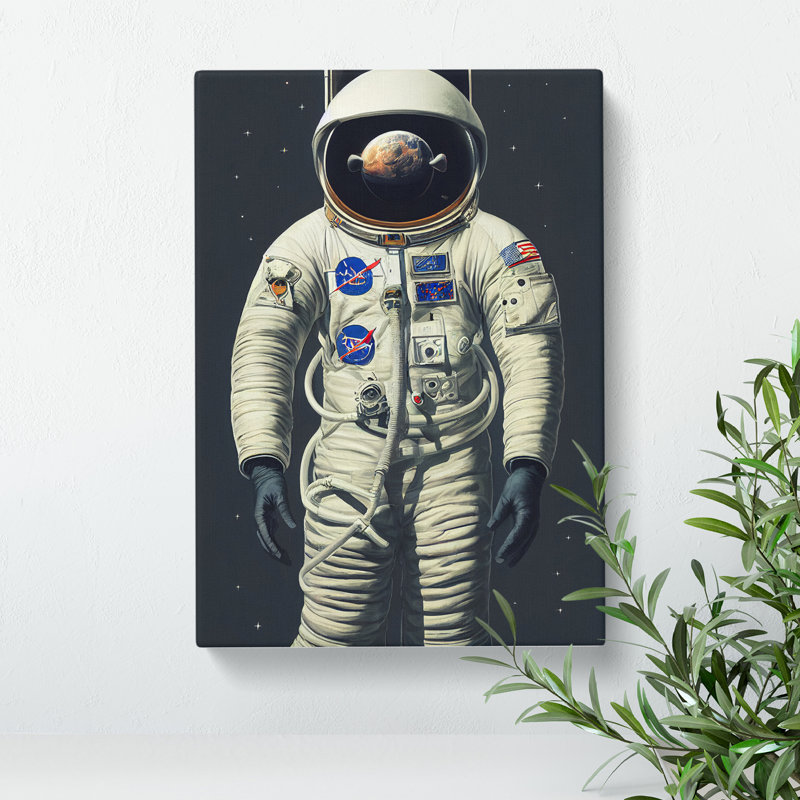 Wonderful Astronaut - Wrapped Canvas, 50cm H x 35cm W x 3cm D