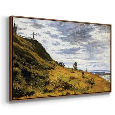 «Prenant une promenade sur les falaises de Sainte», reproduction d'art sur toile