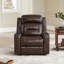 Fauteuil inclinable en cuir fleur 37 po-1428927204