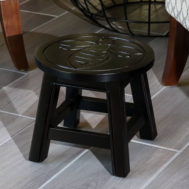 Tabouret en bois avec motif de reine des abeilles - et polyvalent pour diverses fonctions