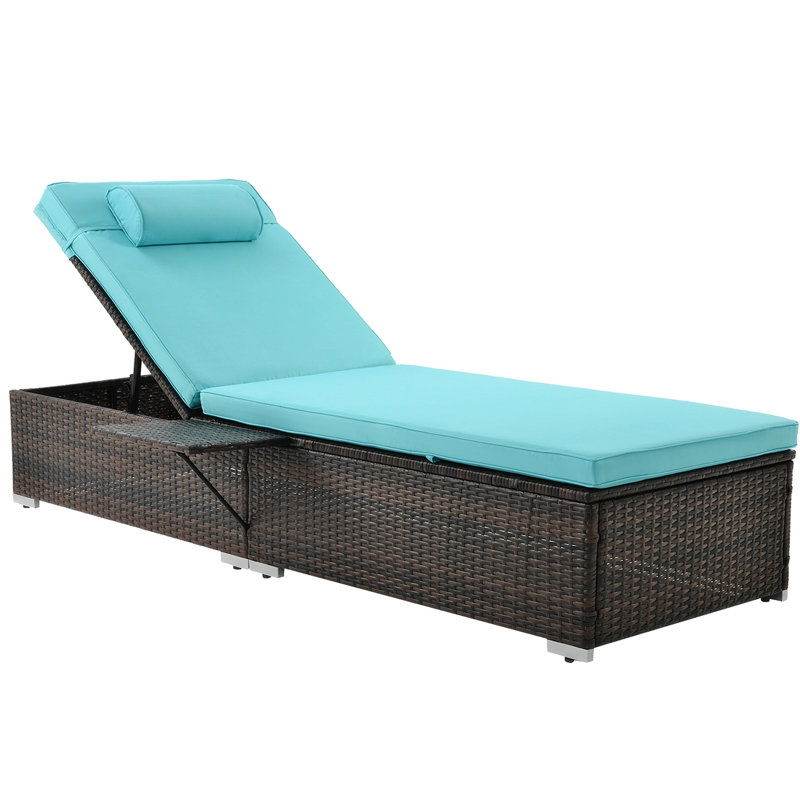 Ensemble de chaise longue d'extérieur Tybritt, Bleu lac