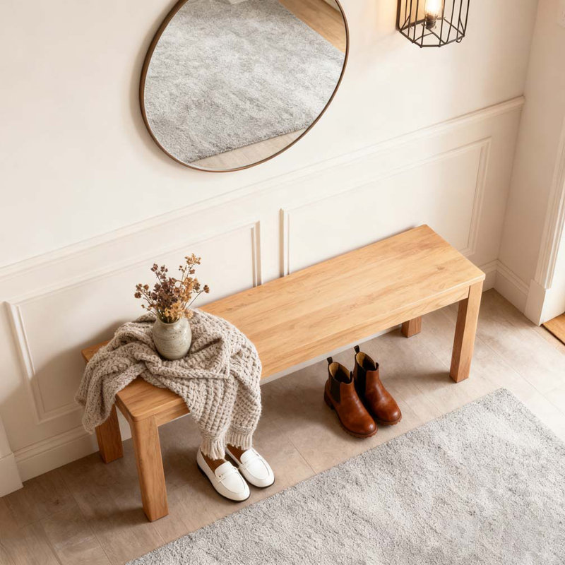 Natural Oak Wood for Dining Bench