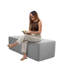 Repose-pieds d'extérieur rectangulaire 24 po x 60 po avec Sunbrella®, H 18 po -113477708
