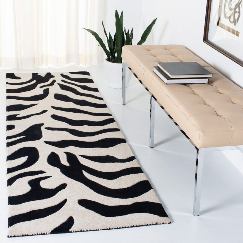 Tapis en laine touffeté à la main Christoper, Tapis de couloir 2 pi 6 po x 8 pi