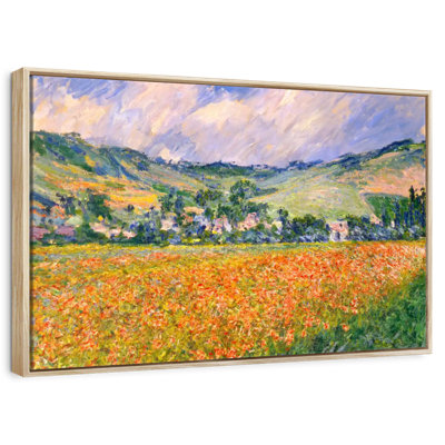 Champ de coquelicots dans un creux près de Giverny