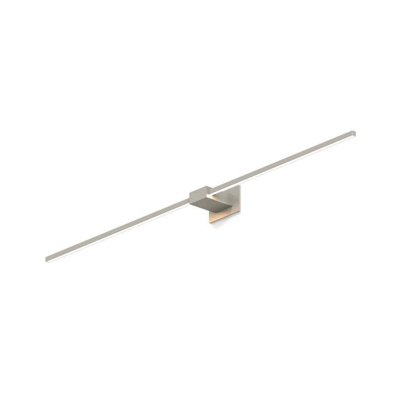Z-Bar 1 - Light LED Armed Sconce, Brushed Nickel, 4.5" H x 48" W x 4" D