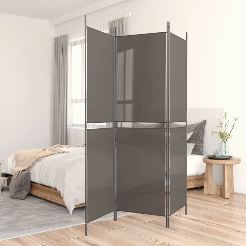Cloison pliante Rikkea, 3, Anthracite, H 86,6 po x l 59 po