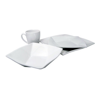 4 Piece Melamine Dinnerware Set