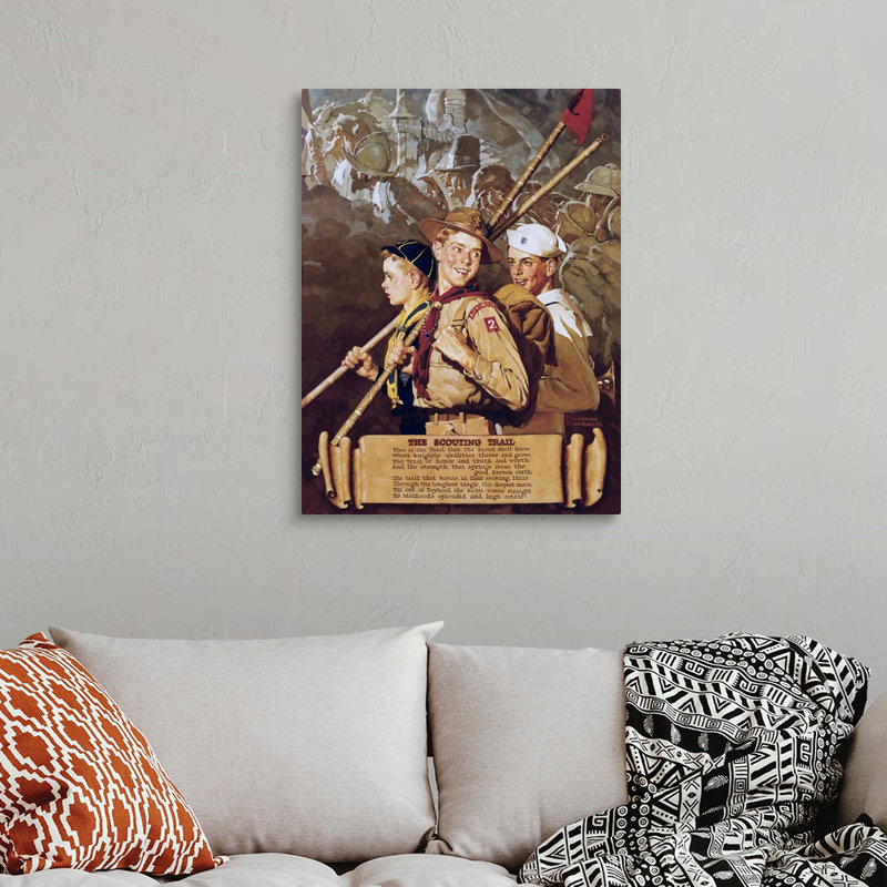 Art mural sur toile Norman Rockwell, Toile tendue, H 32 po x l 24 po x P 1,25 po