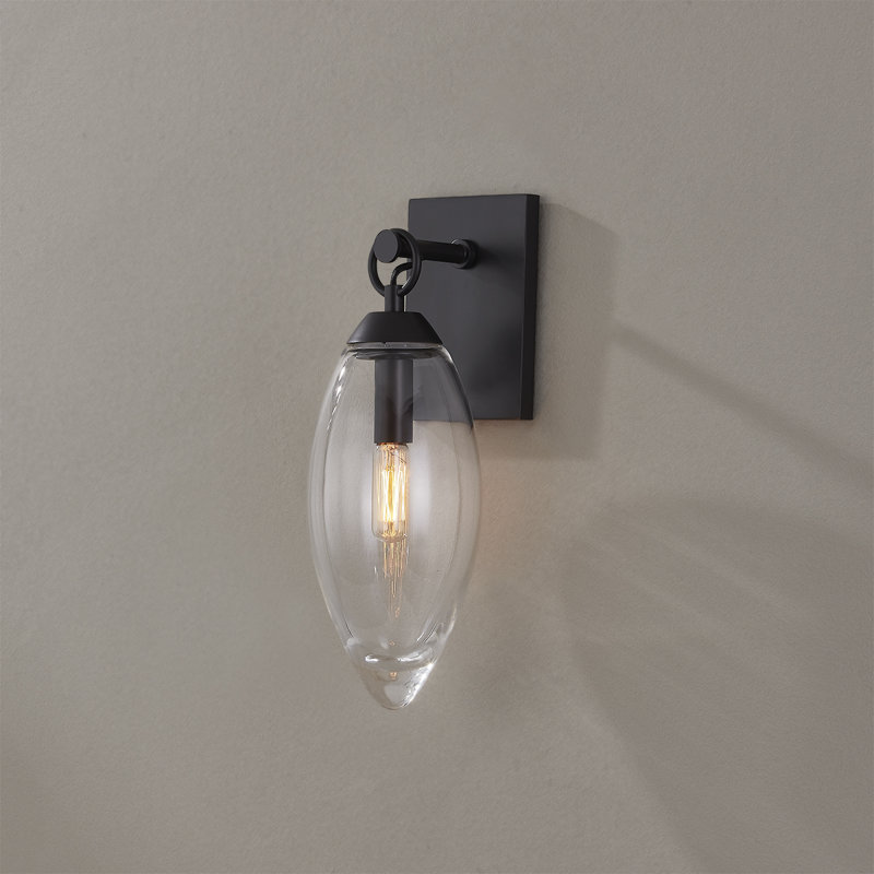 NANTUCKET 1 LIGHT WALL SCONCE, Black Brass