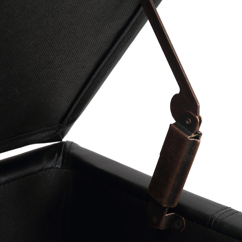 Banc de rangement Carnet, Noir