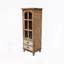 Armoire de rangement rustique blanc naturel et antique avec porte découpée et 3 tiroirs-1435444063
