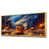 Toile avec cadre flottant or