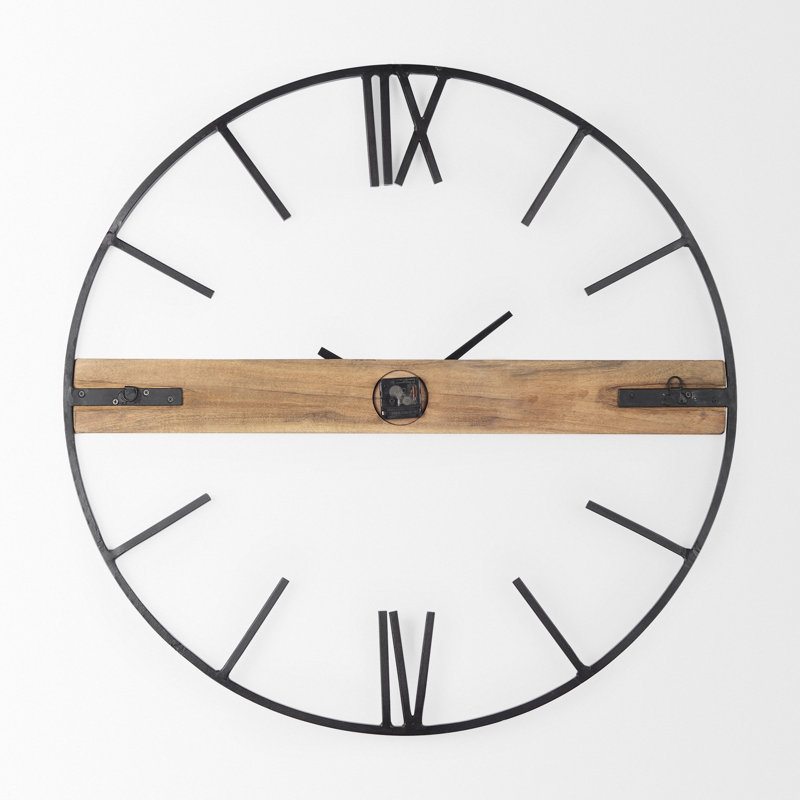 Roman Metal Analog Wall Clock