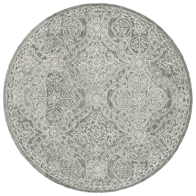 Tapis en laine, Rond 7 pi