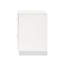 2 Table de chevet en poli blanc ultrabrillant - Rangement spacieux pour chambre à coucher Tiroirs doublés de feutre