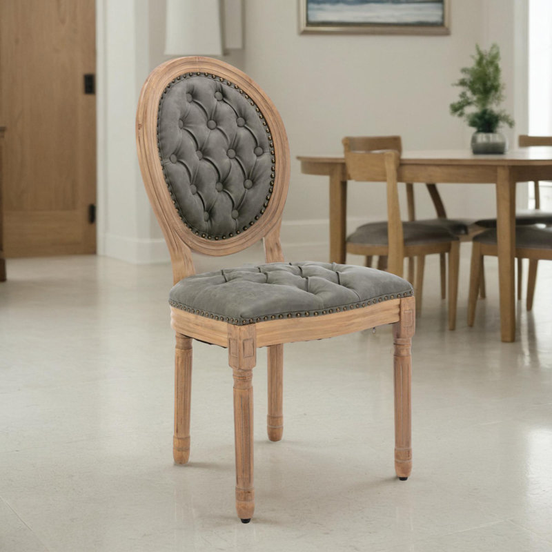 Chaise de salle à manger rembourrée Parsons (ensemble de 2), Vert olive