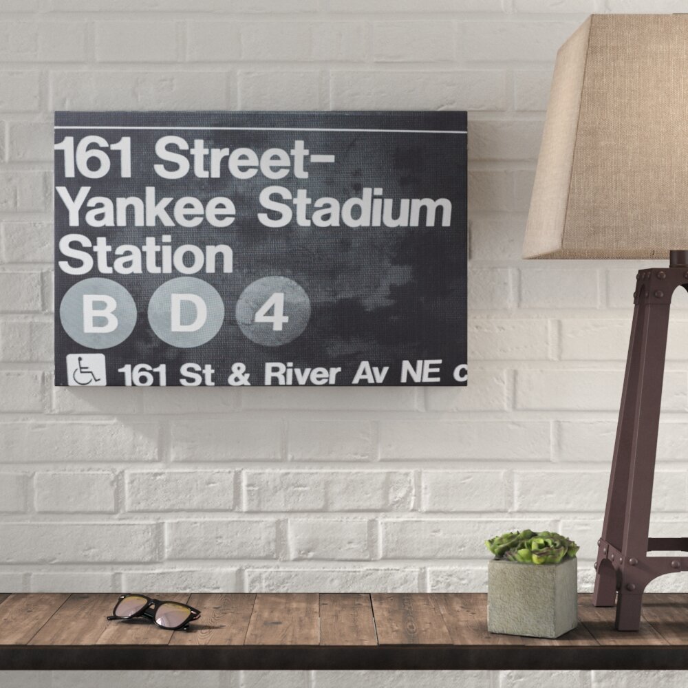 Yankee Stadium Outline - New York Yankees Art Poster