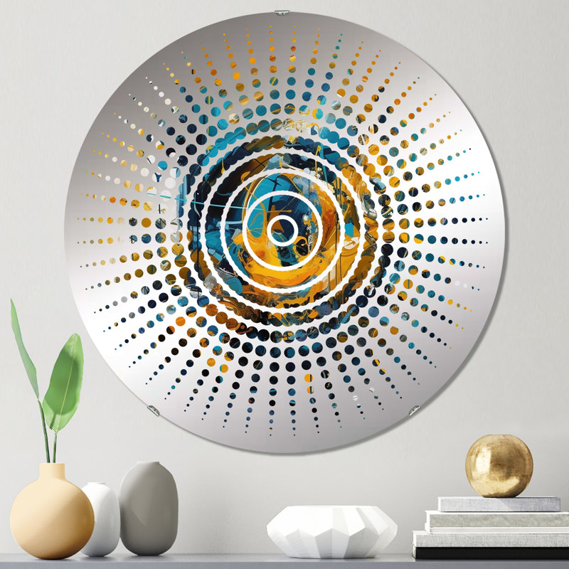 Aarzoo - Miroir mural Sun Circles, 31,4 po x 31,4 po