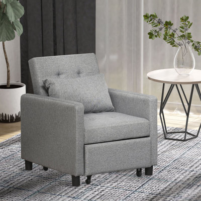Fauteuil inclinable multifonctionnel avec canapé-lit HOMcom