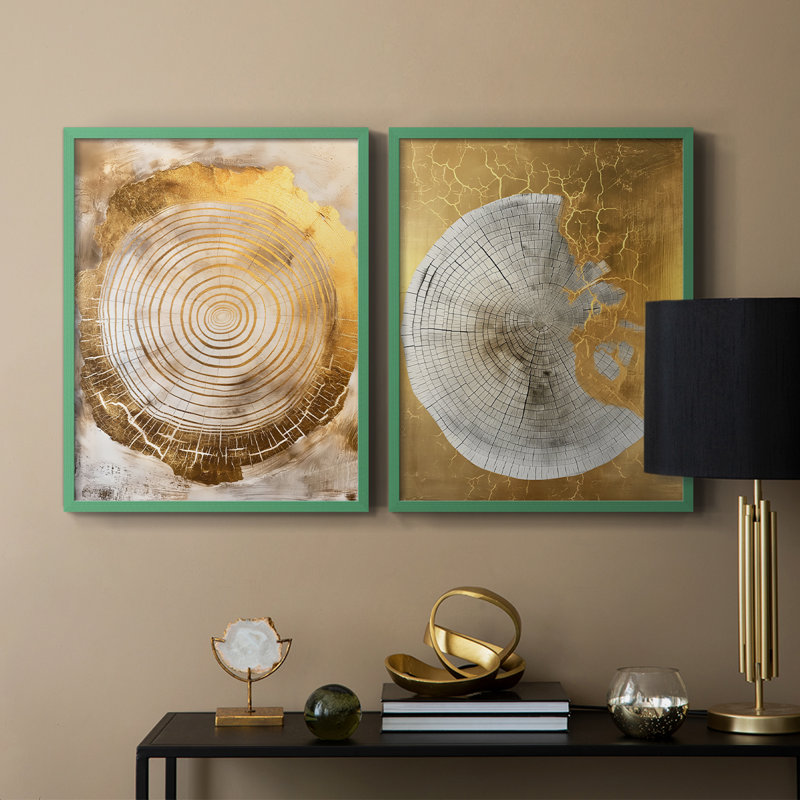 ABSTRACT Series CCXVI - Reproduction encadrée de qualité supérieure - prête à être accrochée - aucun clou requis - aucun clou requis