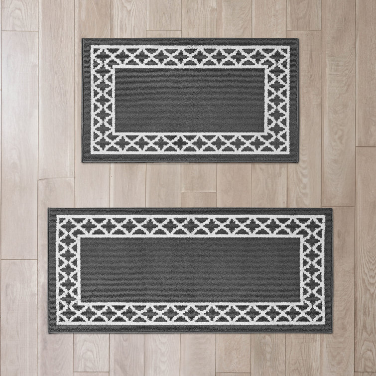 Nautica Collin Border Machine Washable All Loop Tufted Rugs